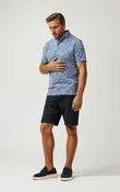 APEX - Blue Spring Bloom Stretch Polo
