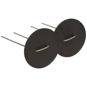 Capped Vapor Barrier Stakes - 50 Pack with Metal Stakes
