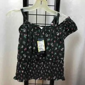 Abercrombie Baby Blue Floral Child Size 5/6 Girl's Shirt