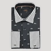 All Over Faith Stripe Contrast | Black