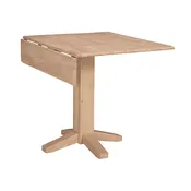 36″ Square Dropleaf Table