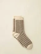 Cotton/Mohair Stripe Socks