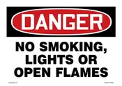 10" x 14" Sign (No Smoking, Lights, or Open Flame...)