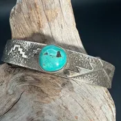 1 Stone Turquoise Cuff - Randy Begay Jr - CRBJ33