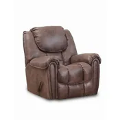 122-91-21 HomeStretch Del Mar Rocker Fabric and Leather Look Recliner