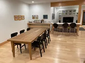 Hardwood Tapered Leg Farm Table