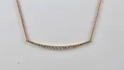 18k Rose Gold 0.49ct Diamond Necklace