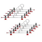 12" Pant Hanger, K-30D, New Red