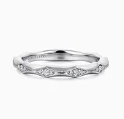 14K White Gold Matching Wedding Band
