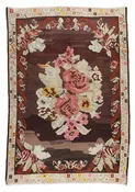 Vintage Kilim Wool Rug 5'6''x8'1''