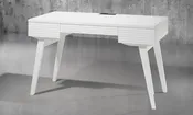 48" MID-CENTURY WHITE LACQUER WRITING DESK - TANGO-DK48WH