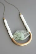 28″ Stone Necklace with Chain