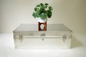 36" Metal Covered Steamer Trunk