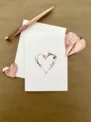 Mima's Rose Heart Card — Paper Wings