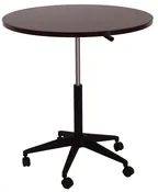 32" Mobile Round Table, Mahogany — Kalico