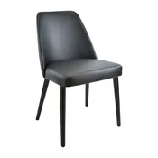 Erwine Upholstered Back Side Chair in Black — Beechwood Mountain