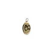 14k Crescent + Star Pendant