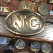 Belt Buckle, NC lead filled brass plated