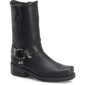 11″ Men’s Classic Black Harness Leather Boot