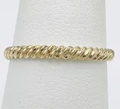 10KY Gold 2mm Rope Band