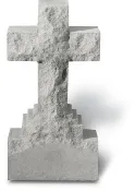 15″ Cross on Base Garden Stone #26120