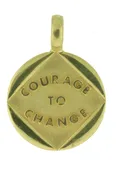 10K Gold NA Courage Pendant