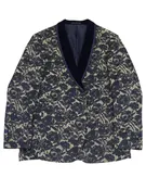 Gold Blue Blazer