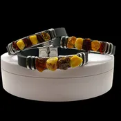 Baltic Amber Bracelet: “Amber Unisex 8 Inch Bracelet”