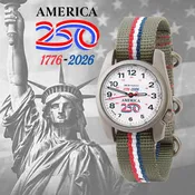 Bertucci A-1S America 250 36mm White (Matte) Dial Men's Watch 10606