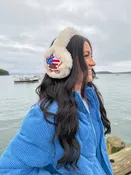 American Star Patch Faux Fur C.C Earmuff