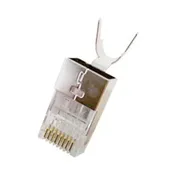 Cat6a Rated Rj45 Pass Through Crimp Connectors Pack of 100 Pcs
