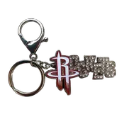Houston Rockets Aminco Rhinestone Wordmark Keychain
