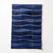 Cavo Stitched Cowhide Rug Sample – 16" × 24"