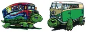 2 Buses – Window Sticker / Decal