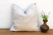 24" Kabash Linen Moroccan Silk Pillow