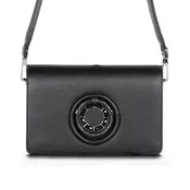 Anna Convertible Crossbody, Black Leather, Onyx