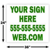 4mm 24x36 Yard Sign Printing