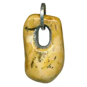 Baltic Amber "O" Pendant in Silver — Hughes Bosca