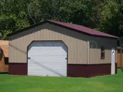 20’x20’x9′ Vertical Roof Single Car Garage