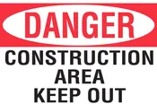 Construction Area Keep Out Danger Sign