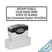 Alaska Notary Pre-Inked Expiration Stamp