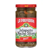 Hot Jalapeño Nacho Slices, 11.5oz (Picked Jalapeños)| La Preferida