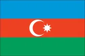 AZERBAIJAN NYLON PRINT FLAG - 3x5