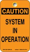 CAUTION SYSTEM IN OPERATION