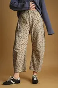 Cheetah Print Barrel Pants