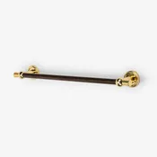 Alden 24" Wood Towel Bar- Unlacquered Brass