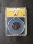 1797 1/2c Liberty Cap Half Cent Plain Edge C-1 1 Above 1 VG8 Details Damaged