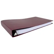 11x17 Binder Poly Panel Featuring a 1.5" Angle-D Ring Maroon