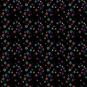 108" Black w Multi Mini Stars