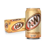 A&W Cream Soda Can 12oz/12pk X 2 (24pk) Case